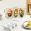 Taco stand stainless steel 4-pack with handle 3