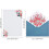 Floral Stationery Set with Envelopes 24 Sets 2