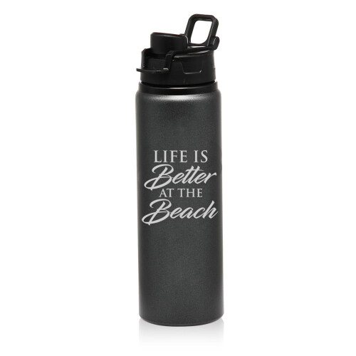 Wasserflasche, Sport-Reisebecher, 740 ml, Anthrazit