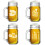 Mason Jar Glasbecher mit Henkel, 4er-Set, 473 ml 1
