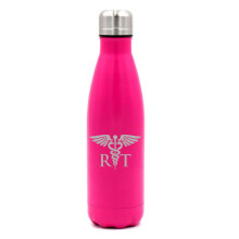 Gourde isotherme Ă double paroi en acier inoxydable de 500 ml (17 oz), tasse de voyage RT Rad Tech pour technologue en radiologie (rose)