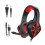 Jacenvly gaming headset wired noise cancelling red 3