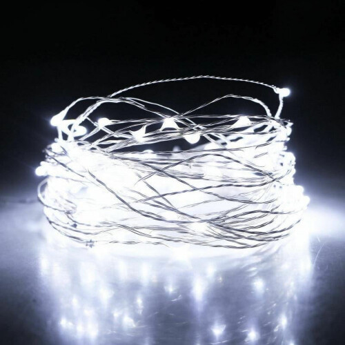 Luci a stringa a LED con filo di rame, dimmerabili con telecomando e 8 modalità.