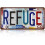 Placa de metal vintage "Refúgio" (12x6 polegadas) 1
