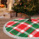 Christmas tree skirt plaid 48 inch 8