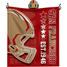 Football Team Color Throw Blanket Flannel 60" x 50"