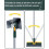 Floor Scrubber Brush 4-in-1 with Long Handle 2 PCS 7