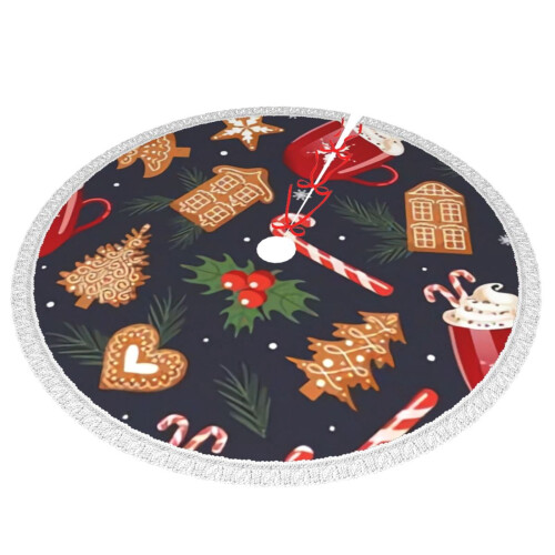 Christmas Tree Skirt 36 Inch Rustic Holiday Decor 1