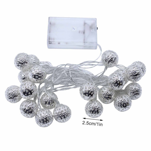 Metal LED String Lights Warm White 1.5–6m Battery Powered 2