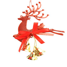 Cerf de Noël Lulshou avec pendentif clochette, 3 couleurs au choix, décoration de sapin de Noël, cadeaux de Noël