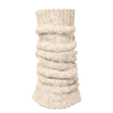 Knit Fleece Long Socks for Women Cozy Non-Slip Lounge Socks Versatile Outdoor Wear Soft Stacked Crew Length SizeBeige