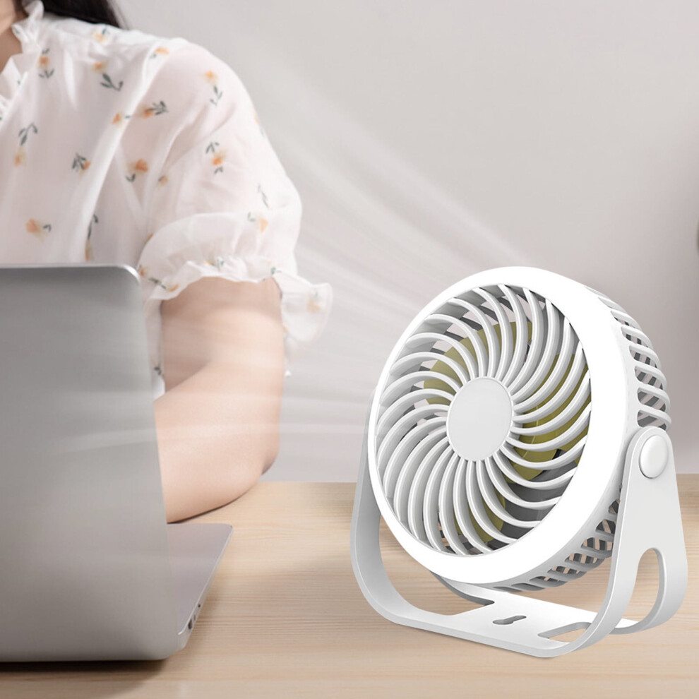 Mini Portable Desktop Fan With Night Light, Silent, Usb 971050052199