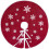 Christmas burlap tree skirt red rustic 30 inch 2