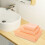 Ensemble de serviettes de bain en polyester 3 pièces, séchage rapide et absorbantes 4