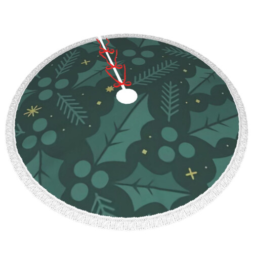 Christmas Tree Skirt 48 Inch Rustic Holiday Decor 2