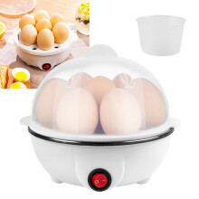 Miyuadkai egg cooker stainless steel steamer poacher white
