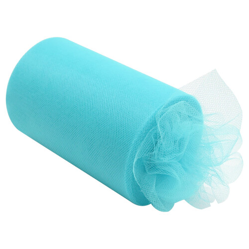 Water Blue Tulle Fabric Roll 10m x 15cm 1