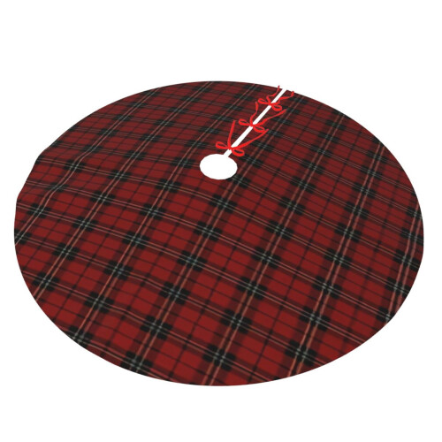 Christmas Tree Skirt Plaid 36 Inch 1