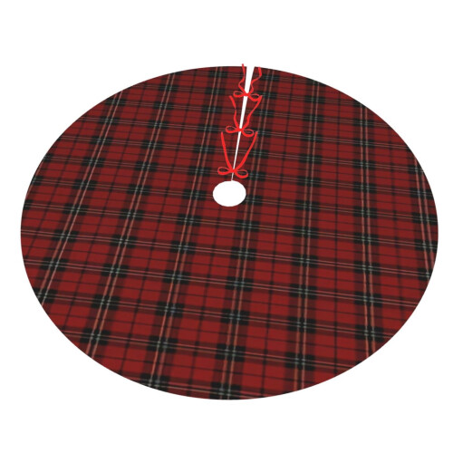 Christmas Tree Skirt Plaid 36 Inch 2