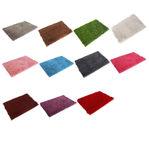 Kiplyki myk, raggete, sklisikker, absorberende badematte, grå 2