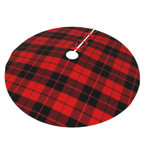 Christmas Tree Skirt Plaid 36 Inch 1