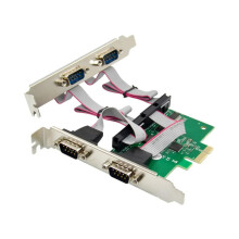 Voor PCIE99100 4S4-poorts com DB9RS232 seriële poortkaart controllerkaart PCI Express 4 poorten rs-232 naar pci-e adapter