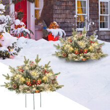 Jardinières de Noël, cache-pots lumineux pour sapin de Noël, sapins de Noël artificiels lumineux avec trépied, compatibles avec les décorations