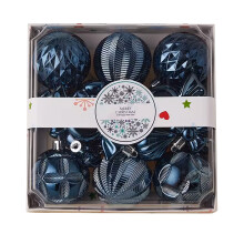 Christmas Ball Ornaments Light Dark Blue 18ct 2.36 inch