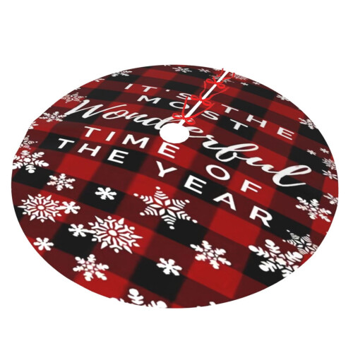 Christmas Tree Skirt Plaid 36 Inch 1