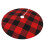 Christmas tree skirt plaid 48 inch thick rustic holiday 2