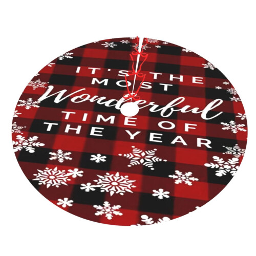 Christmas Tree Skirt Plaid 36 Inch 2