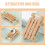 Wooden Sled Miniature Ornament 2 pcs 5