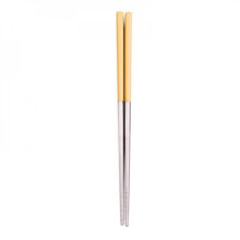 JANDEL1Paire de baguettes chinoises élégantes et saines en acier inoxydable, portables et réutilisables, pour la cuisine.