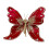 Christmas tree butterfly ornaments red glitter hollow with 1