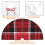 Christmas tree skirt plaid 48 inch thick rustic holiday 6