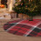 Christmas tree skirt plaid 48 inch thick rustic holiday 8