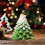 Christmas Tree Scented Candle Green Taper 6