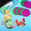 Summer party decorations hanging swirls 10 pcs 5