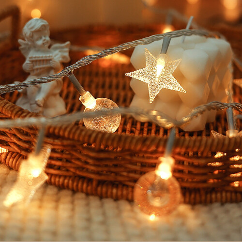 Fairy Lights String10Feet20LED Warm White Battery 1