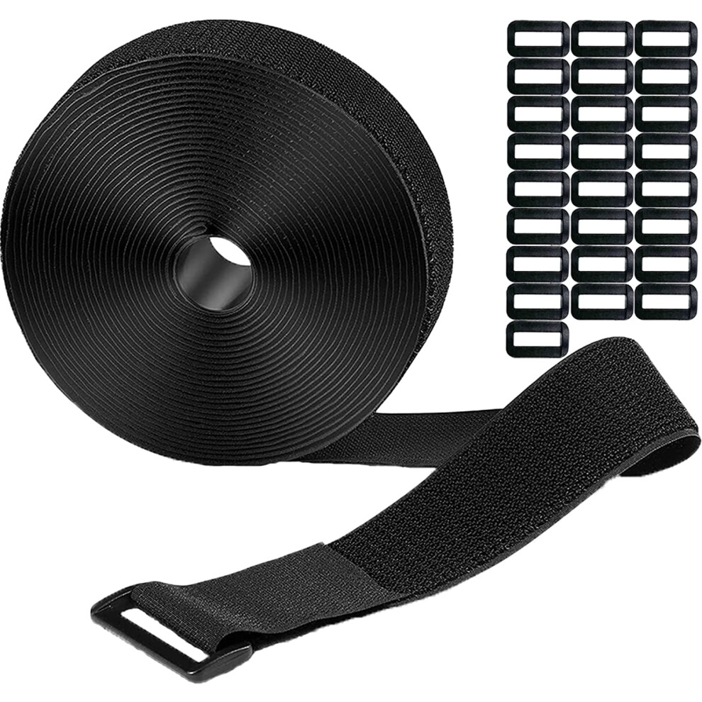 Velcro Cable Ties 30 M Set 150 Pcs 2 Cm Wide Black 900881770026