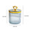 Pot de rangement transparent en plastique avec couvercle 3