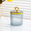 Pot de rangement transparent en plastique avec couvercle 4
