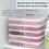 Kitchen Refrigerator Storage Box with Dividers 5