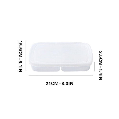 Kitchen Refrigerator Storage Box with Dividers 2