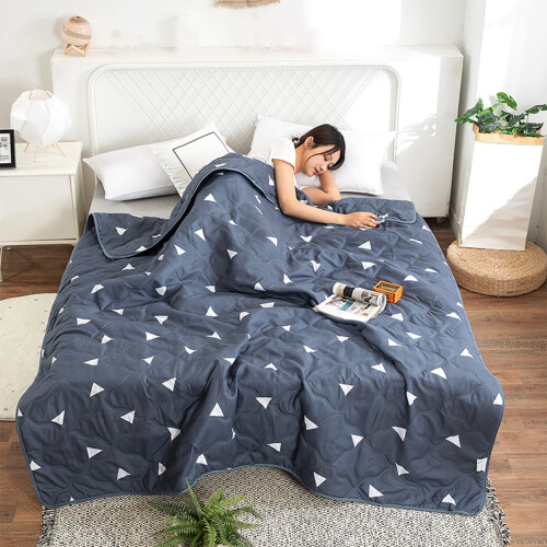 Couette d'été LHNFT en microfibre pour lit simple 150 x 210 cm