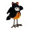 Halloween Bat Ornament 3D Plush Black Bat with Wings 1