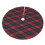 Christmas Tree Skirt Plaid 48 Inch Thick Rustic Holiday 3
