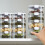 Transparente, stapelbare Gewürzbehälter, 12er-Set 6