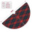 Christmas Tree Skirt Plaid 48 Inch Thick Rustic Holiday 5