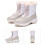 Damen-Winterstiefel Beige Samt Baumwolle Warm High-Top 4